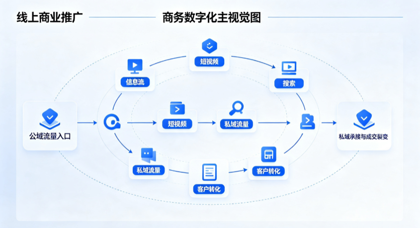 富锦市线上商业推广怎么做？全域流量闭环搭建与低成本转化实战指南